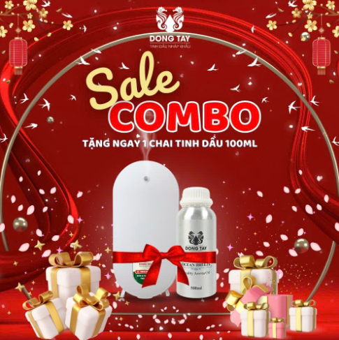 Combo Máy Tinh Dầu JC300 + 500ml Tinh Dầu