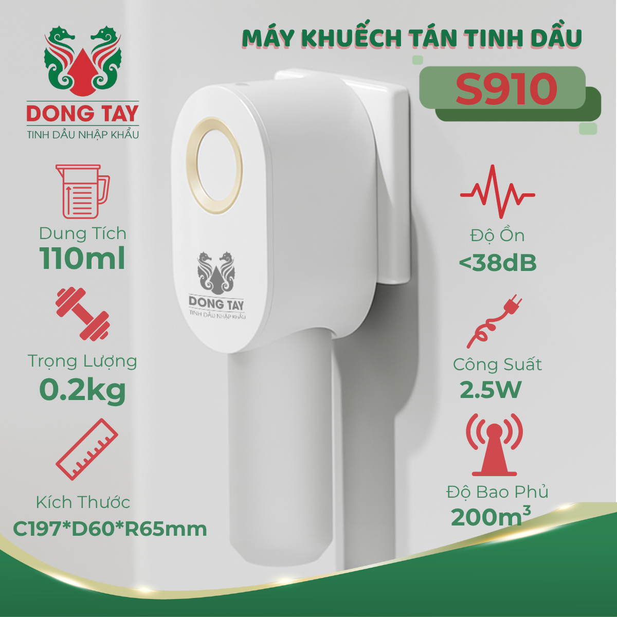 Máy khuếch tán tinh dầu S910